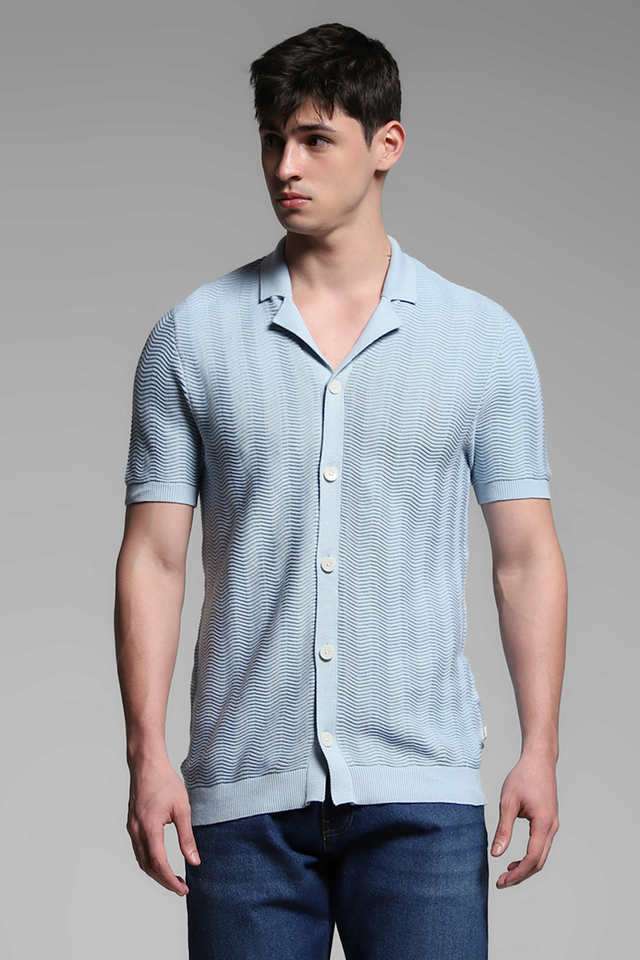 Solid-Cotton-Slim-Fit-Men-s-Casual-Wear-Shirt