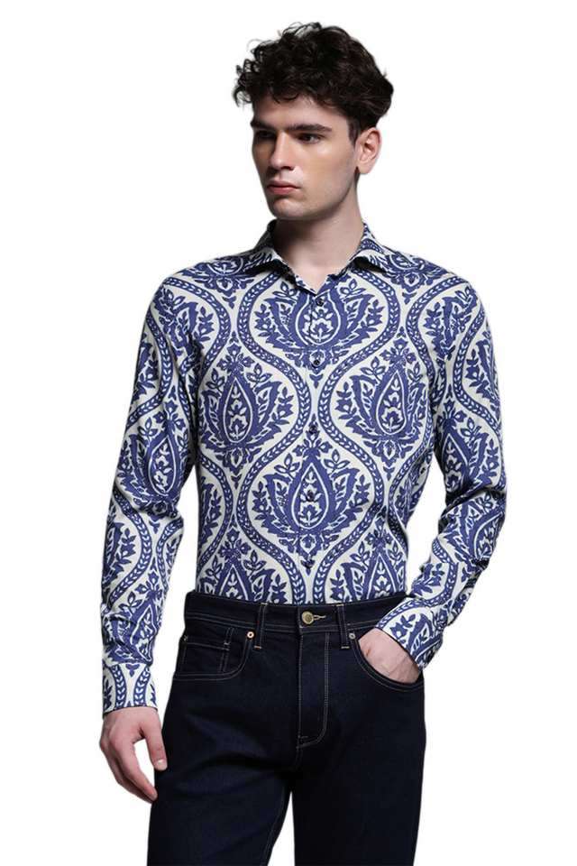Printed-Cotton-Slim-Fit-Men-s-Casual-Wear-Shirt