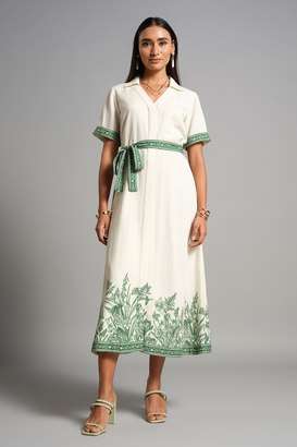 Floral-Rayon-Regular-Fit-Women-s-Midi-Dress