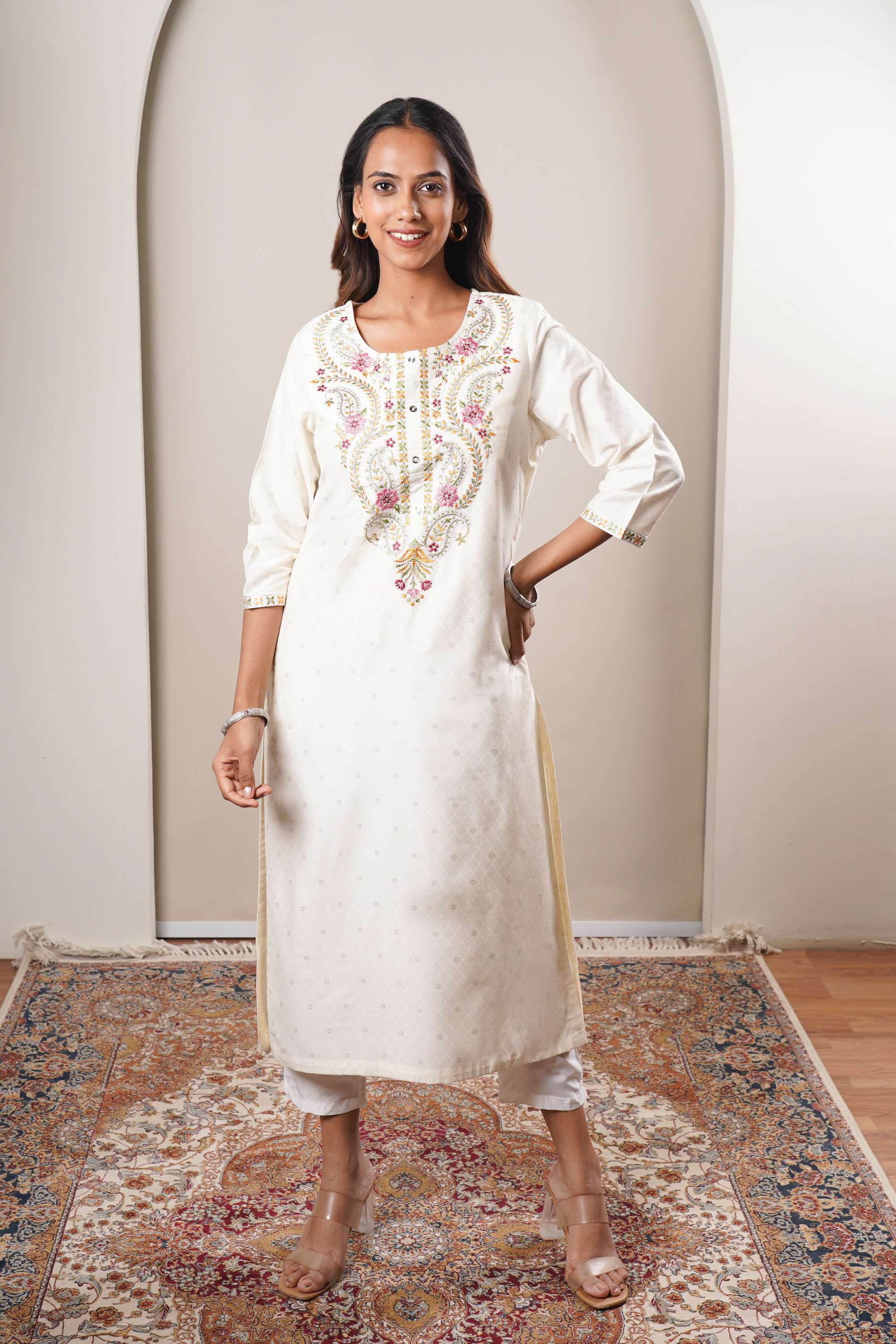 Solid-Blended-Regular-Fit-Women-s-Kurta