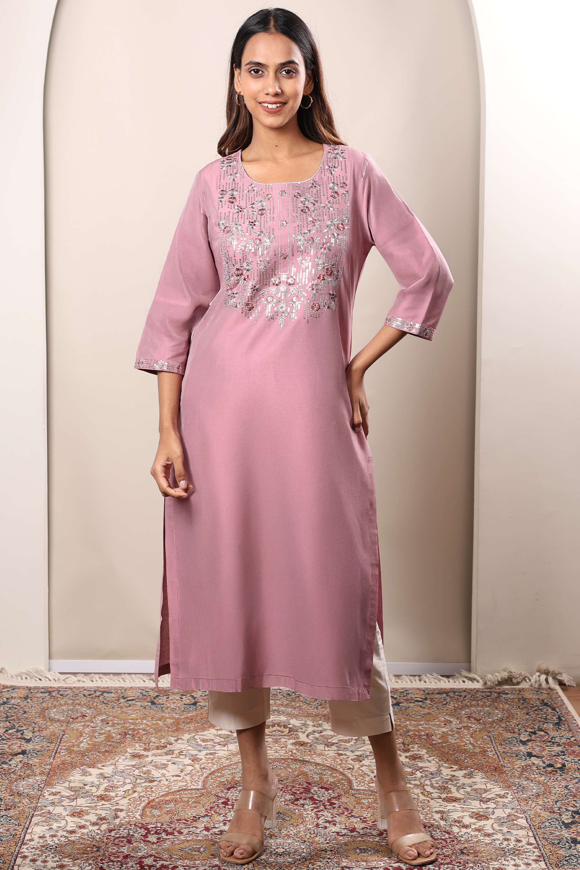 Printed-PST-Round-Neck-Women-s-Casual-Wear-Kurta