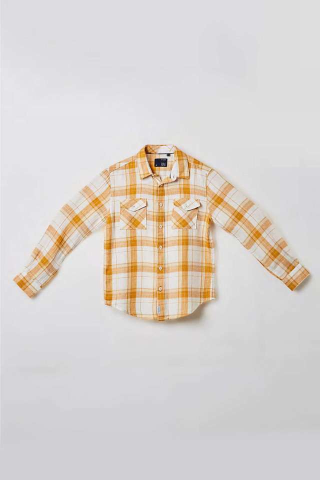 Checks-Blended-Fabric-Regular-Fit-Boys-Shirt
