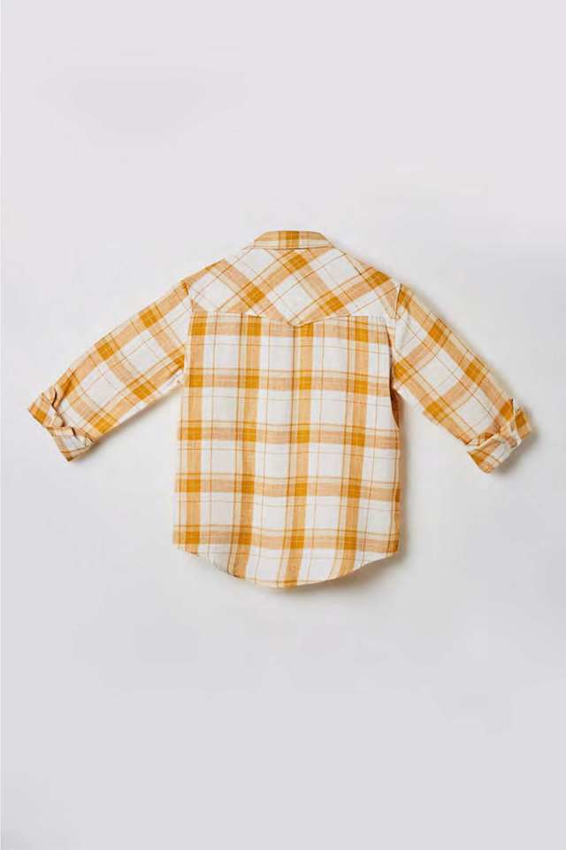 Checks-Blended-Fabric-Regular-Fit-Boys-Shirt