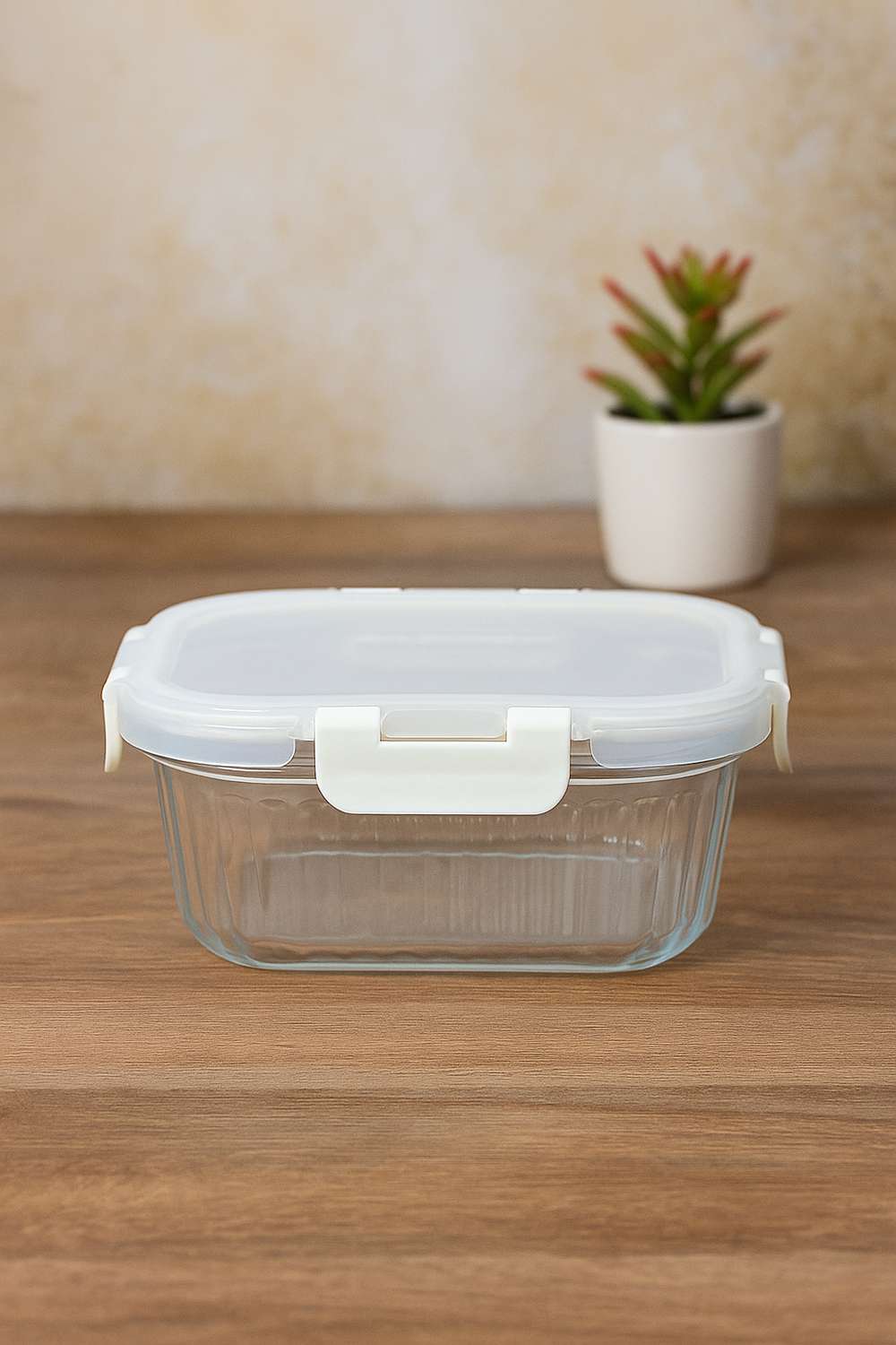 Aura-Borosilicate-Wht-Sq-Container-800Ml