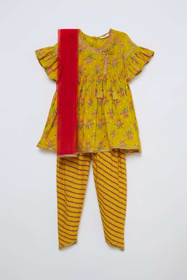 Printed-Cotton-Regular-Fit-Girls-Salwar-Kurta-Dupatta