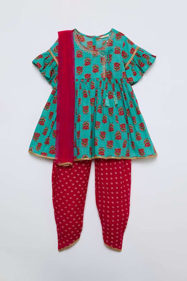 Printed-Cotton-Regular-Fit-Girls-Salwar-Kurta-Dupatta
