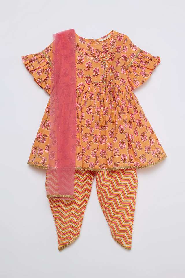 Printed-Cotton-Regular-Fit-Girls-Salwar-Kurta-Dupatta