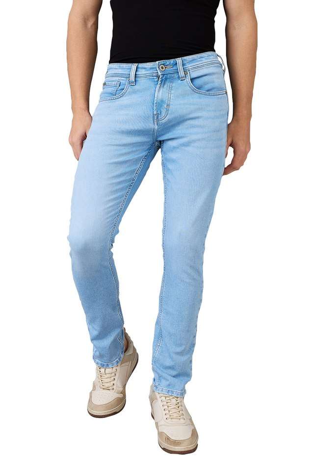 Light-Wash-Cotton-Slim-Fit-Men-s-Jeans