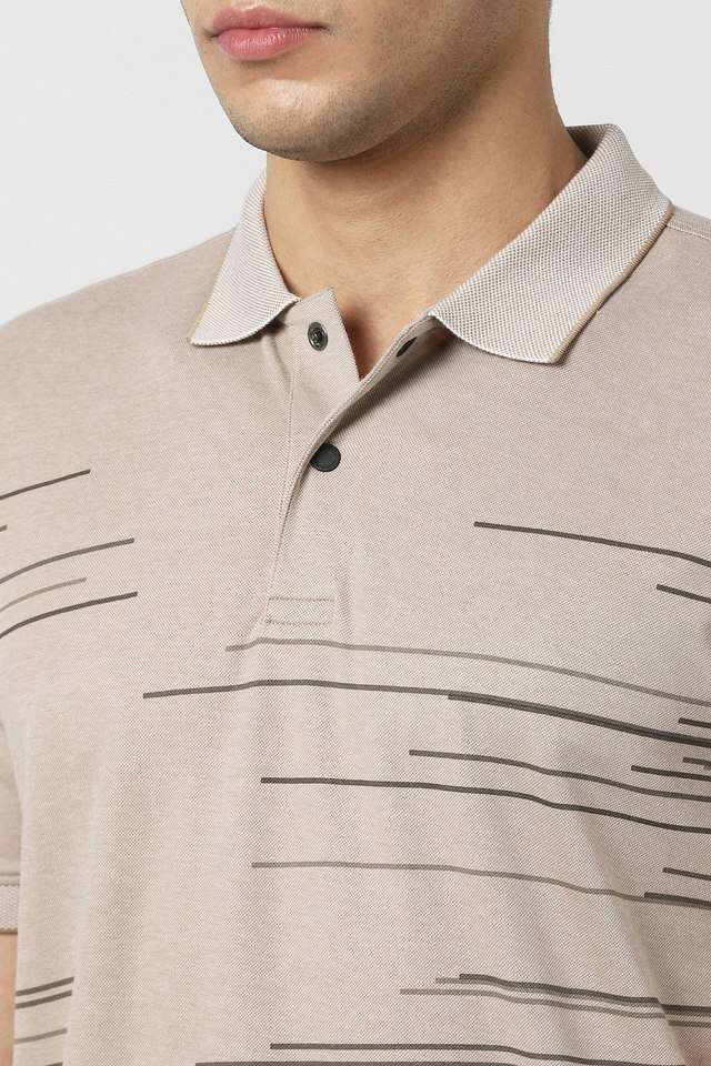 Solid-Blended-Fabric-Regular-Fit-Men-T-Shirt