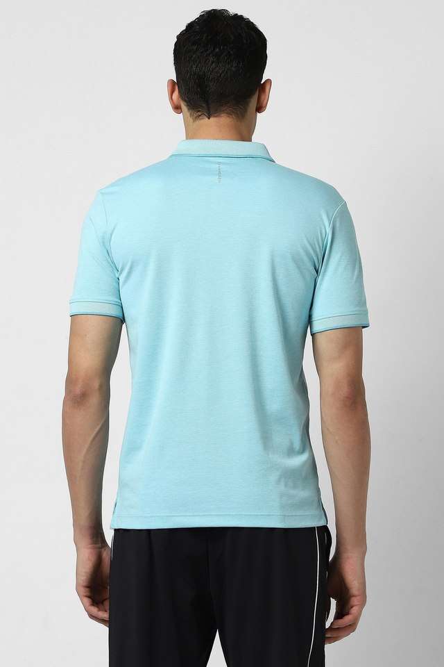 Solid-Blended-Fabric-Regular-Fit-Men-T-Shirt