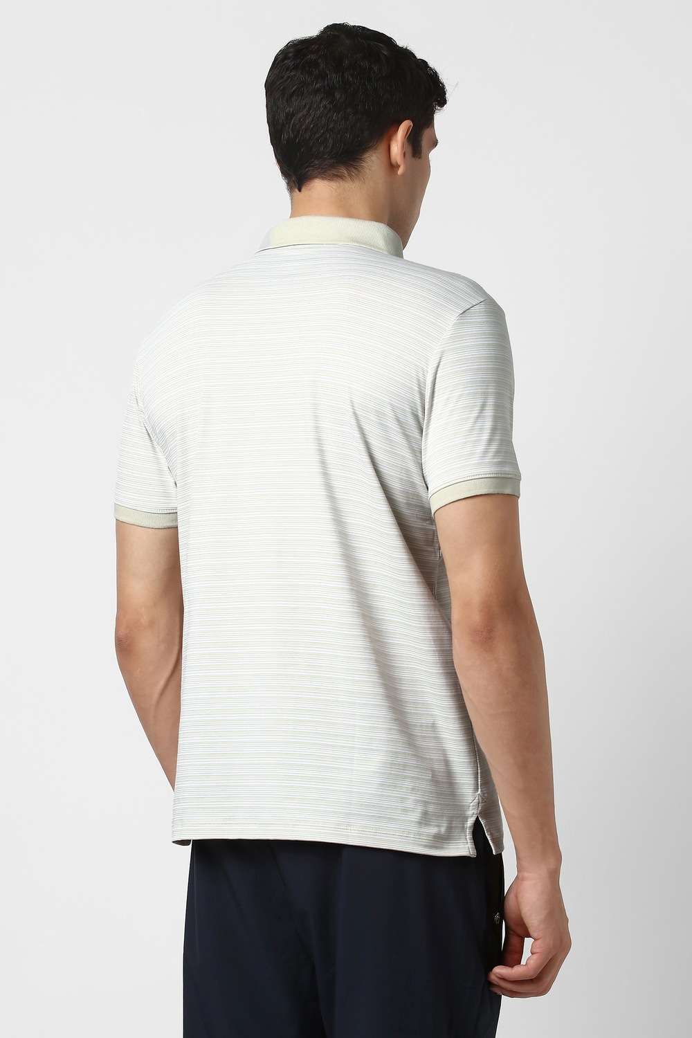 Solid-Blended-Fabric-Regular-Fit-Men-T-Shirt