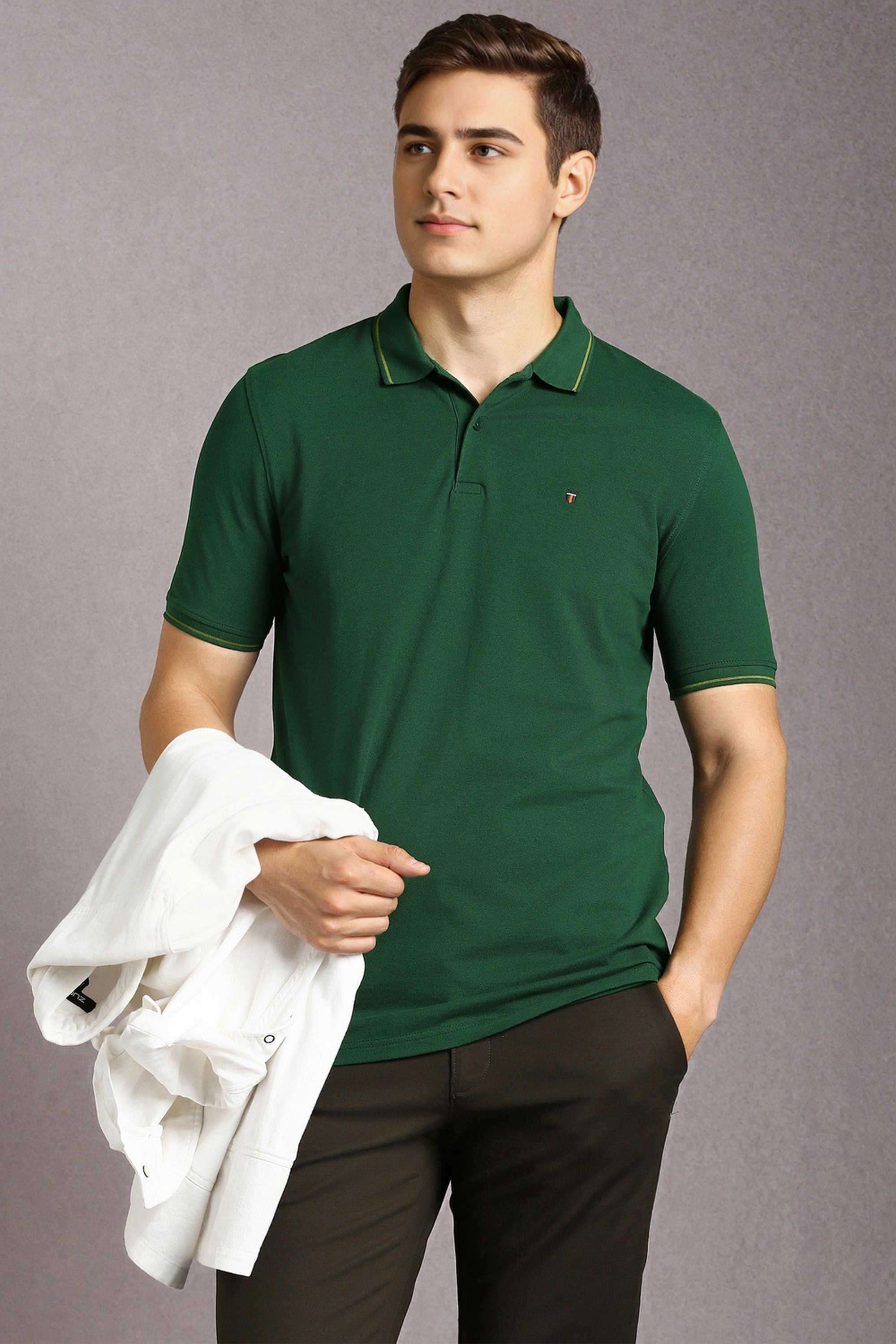 Solid-Cotton-Slim-Fit-Men-Polo-T-Shirt