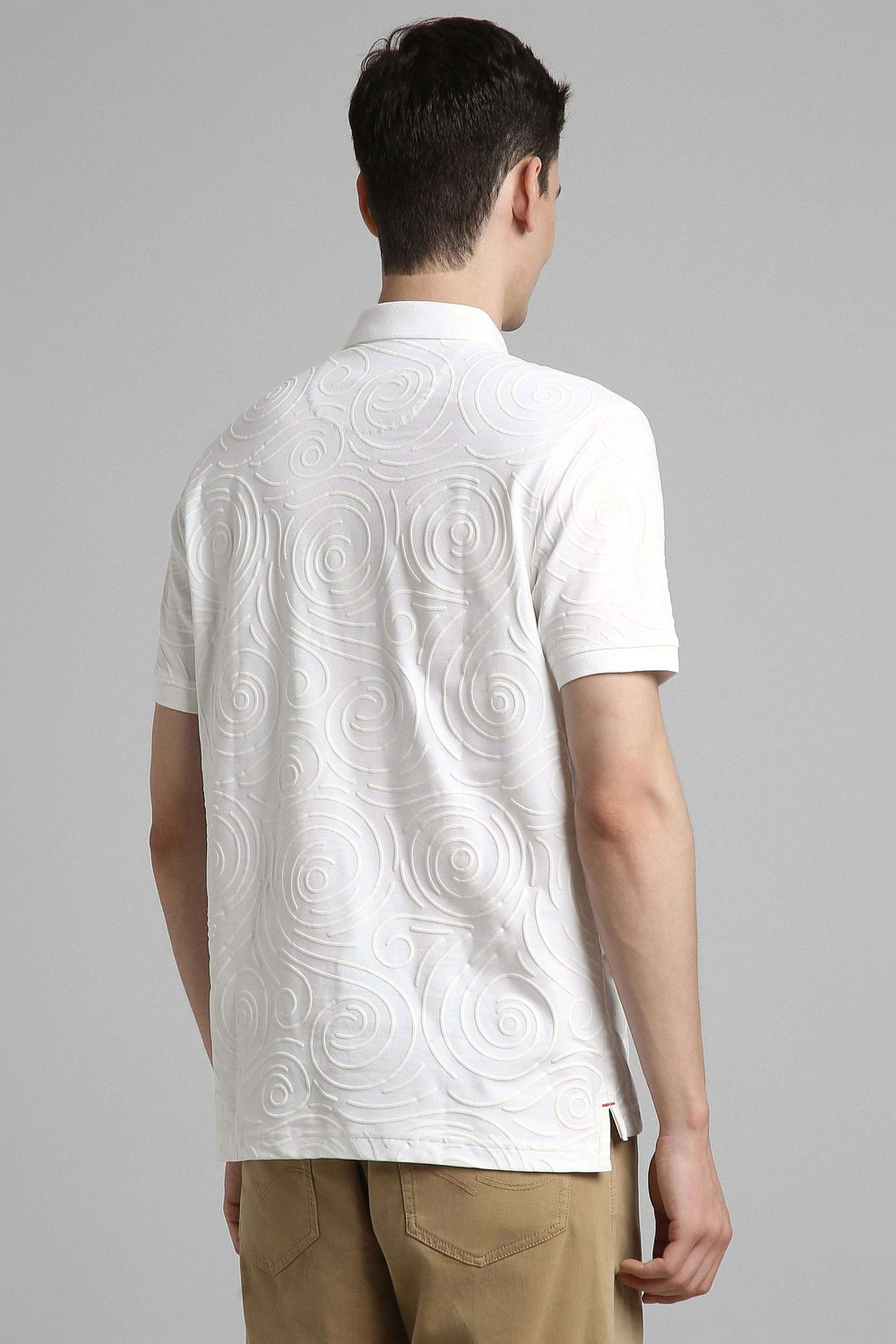 Textured-Cotton-Slim-Fit-Men-s-T-Shirt