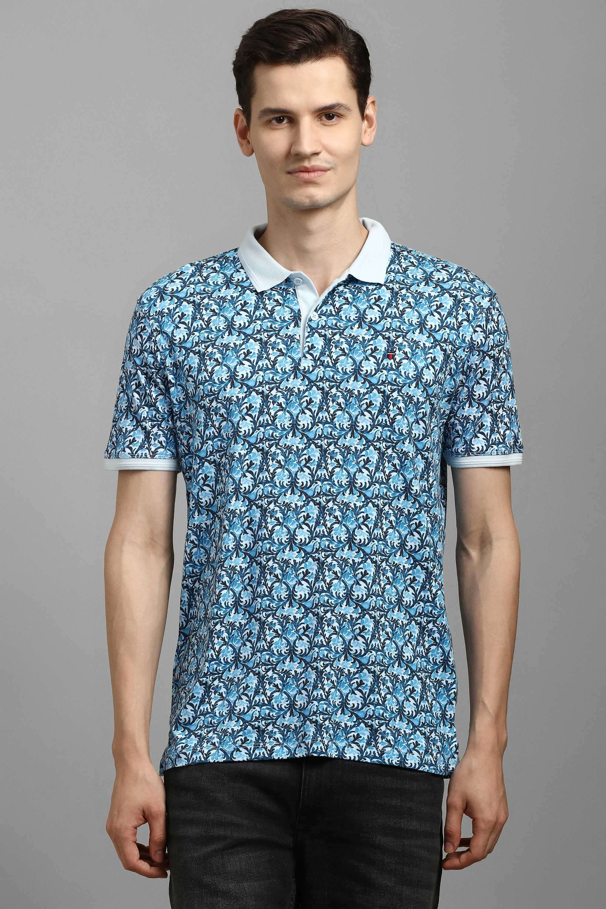 Printed-Blended-Fabric-Polo-Men-s-T-Shirt