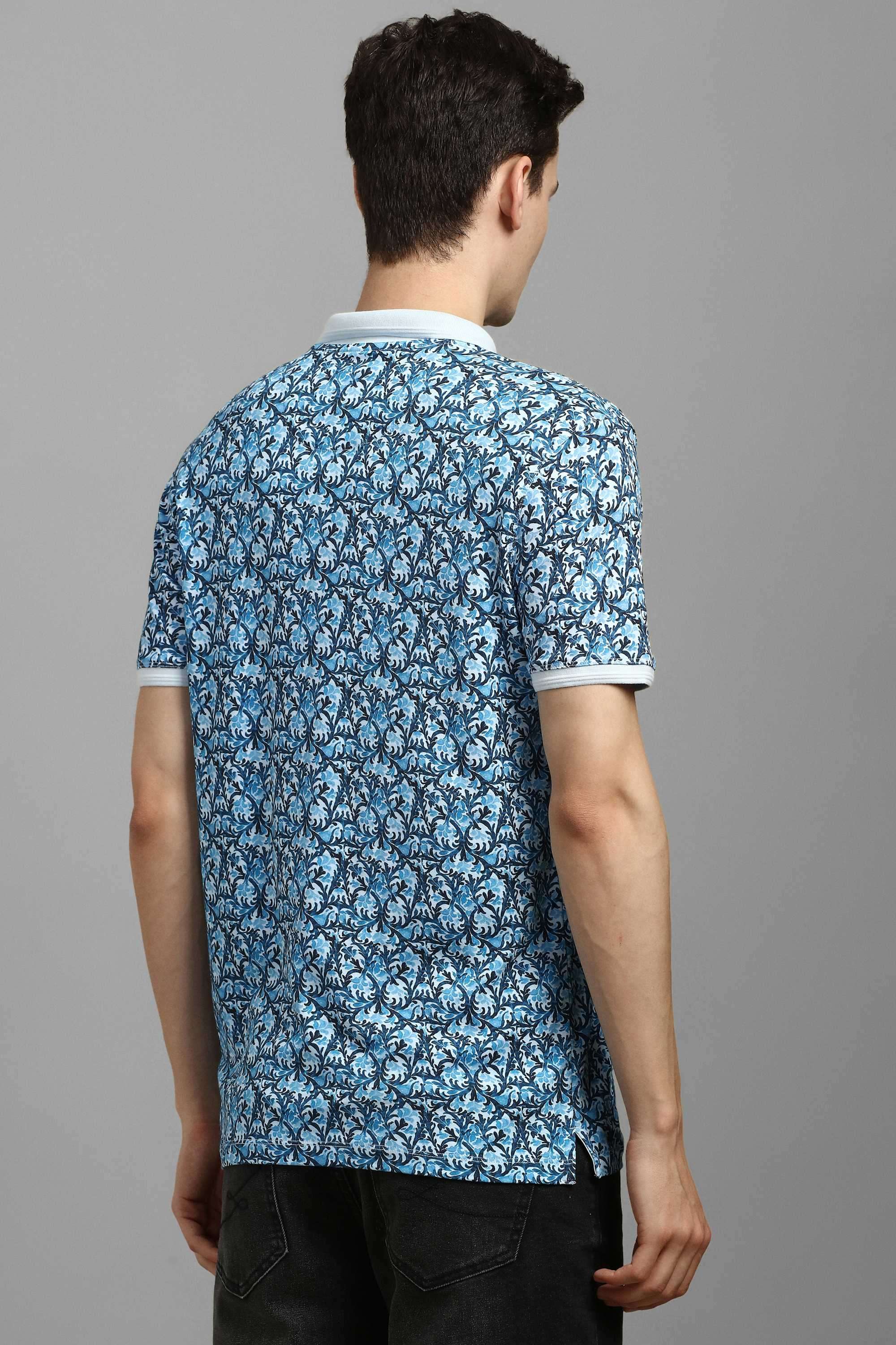 Printed-Blended-Fabric-Polo-Men-s-T-Shirt