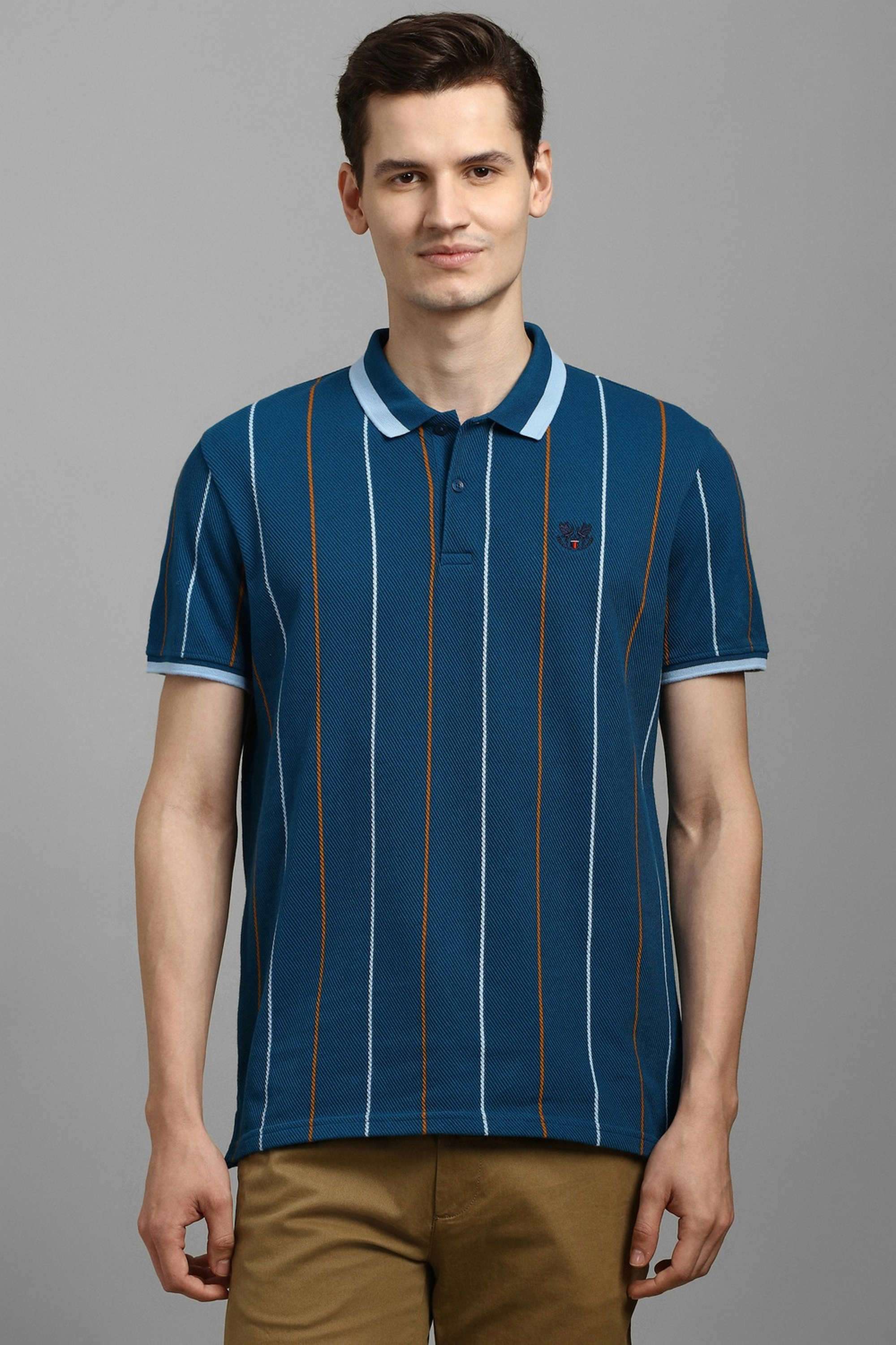 Stripes-Cotton-Slim-Fit-Men-Polo-T-Shirt