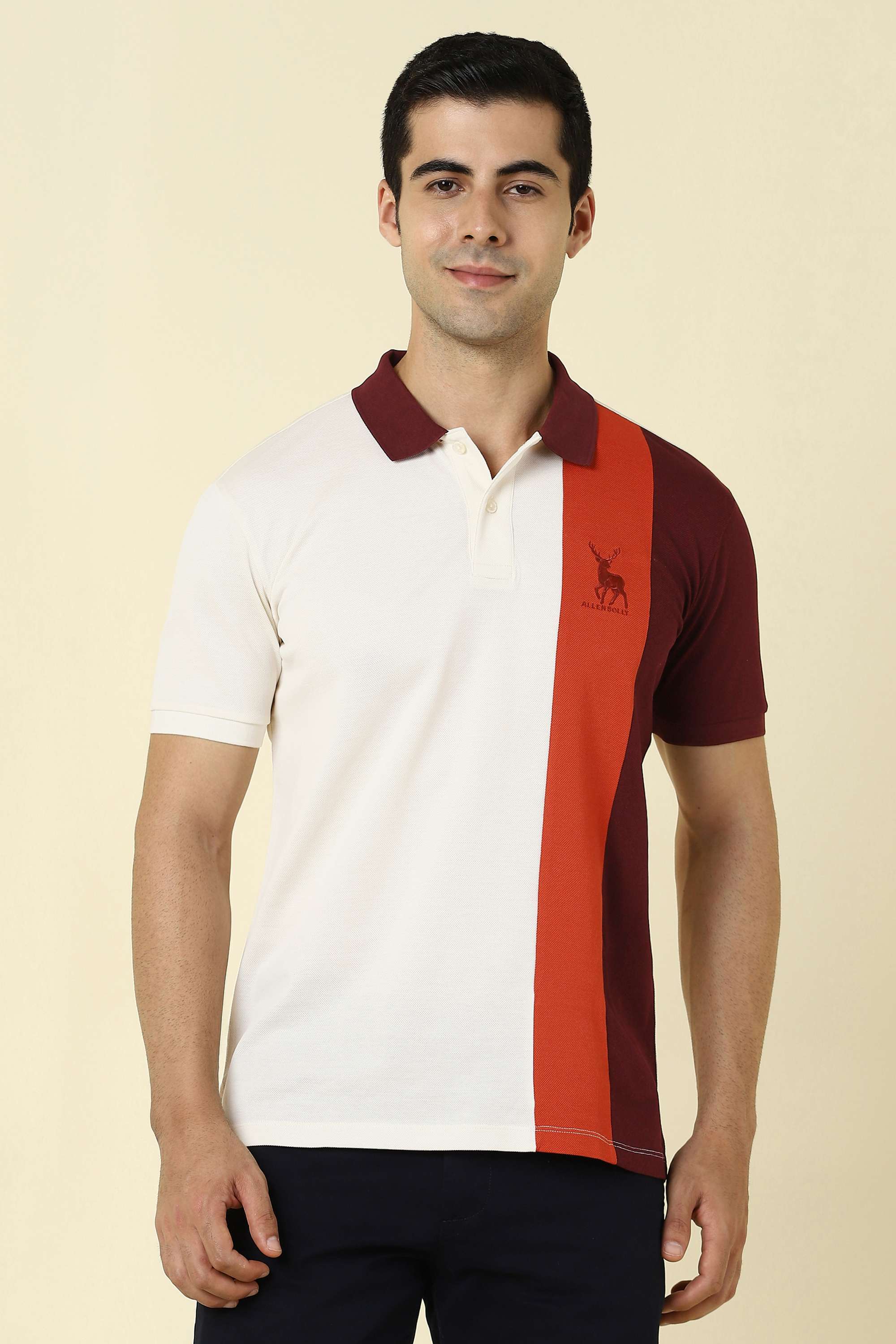 Solid-Cotton-Polo-Men-s-T-Shirt