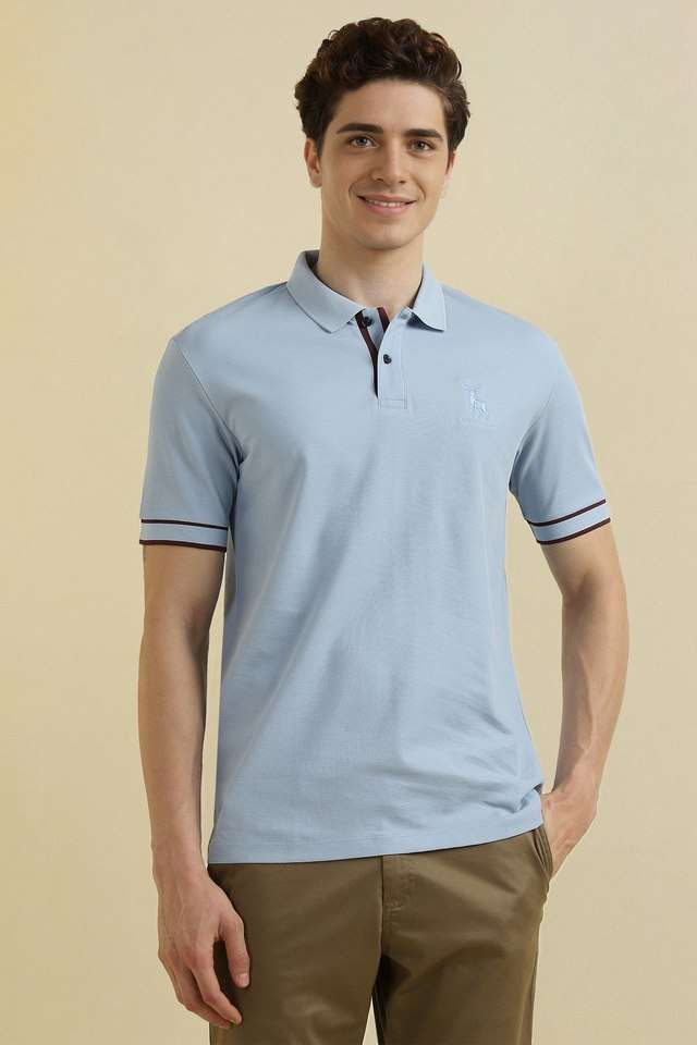 Solid-Cotton-Regular-Fit-Men-Polo-T-Shirt