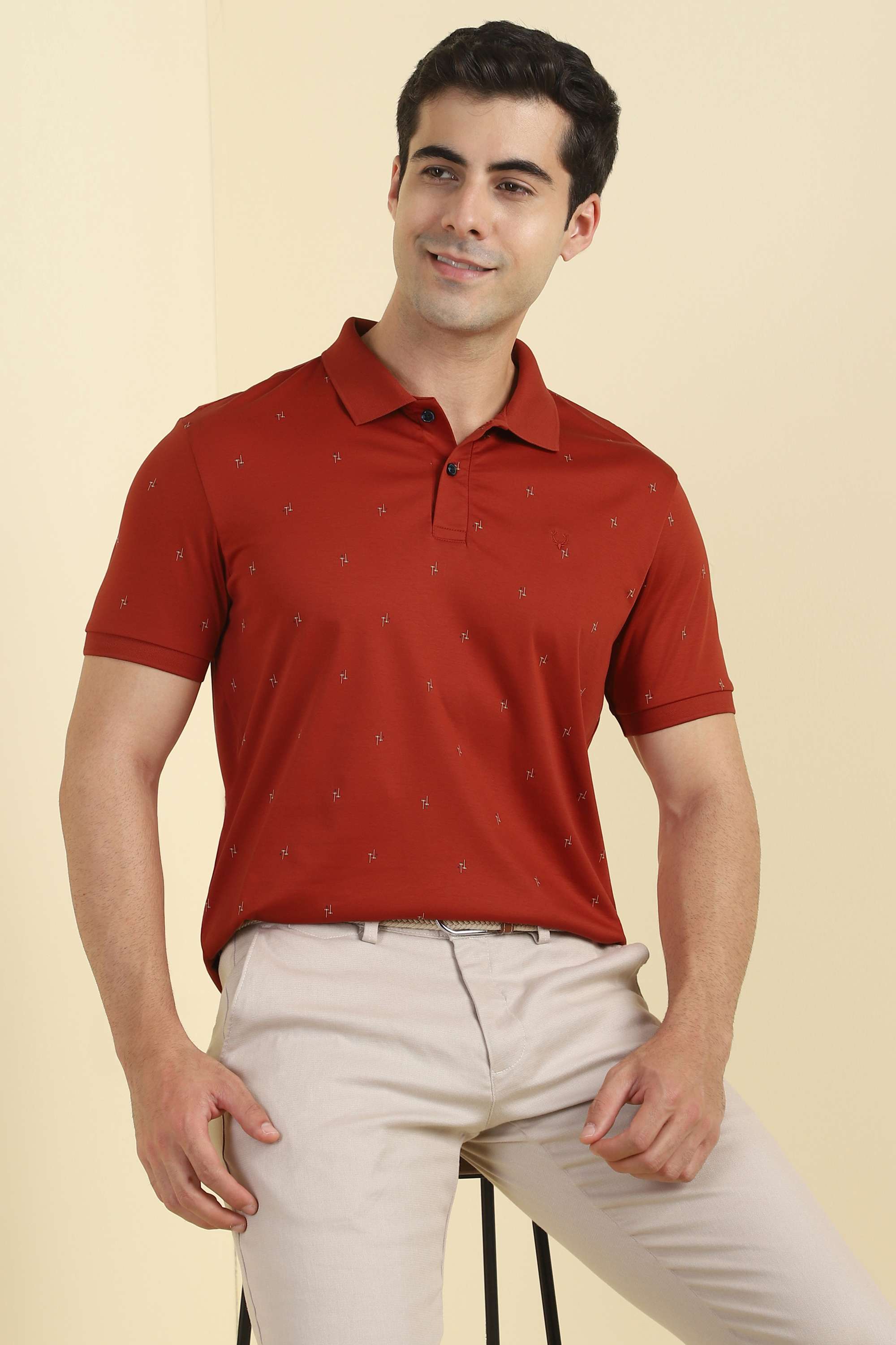 Solid-Cotton-Polo-Men-s-T-Shirt