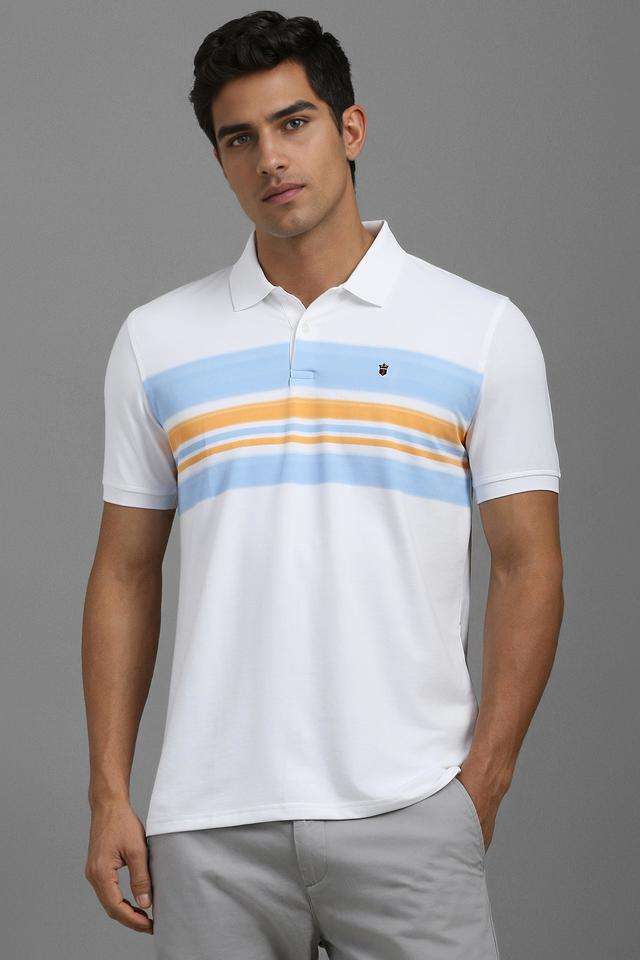 Stripes-Polyester-Polo-Men-s-T-Shirt