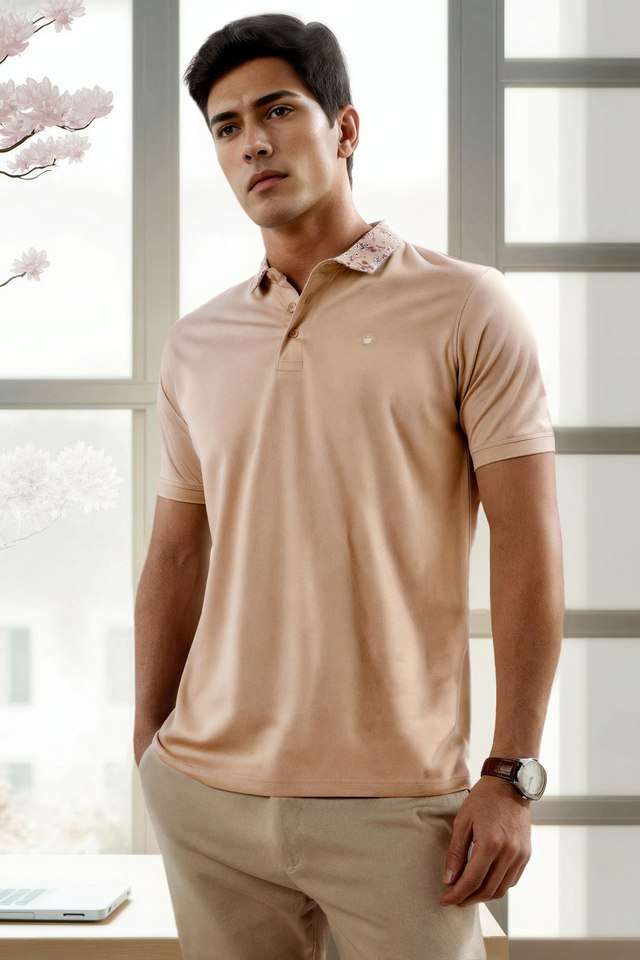 Solid-Cotton-Polo-Men-s-T-Shirt