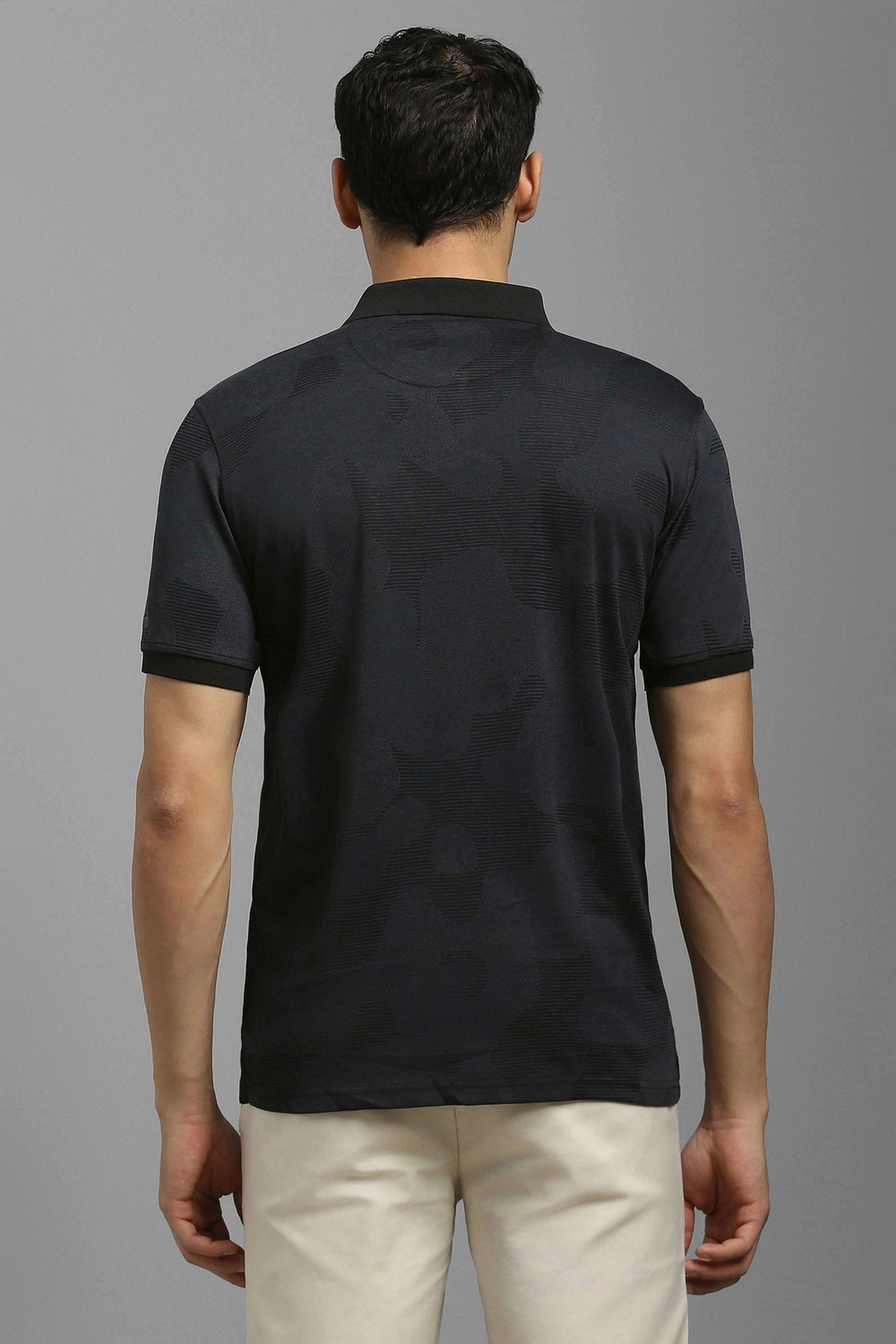 Stripes-Polyester-Cotton-Men-s-T-Shirt