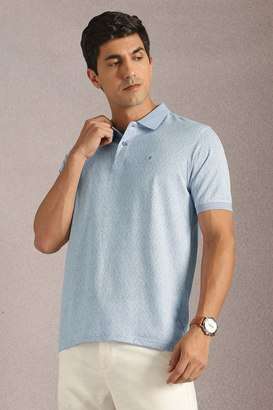 Textured-Cotton-Regular-Fit-Men-Polo-T-Shirt