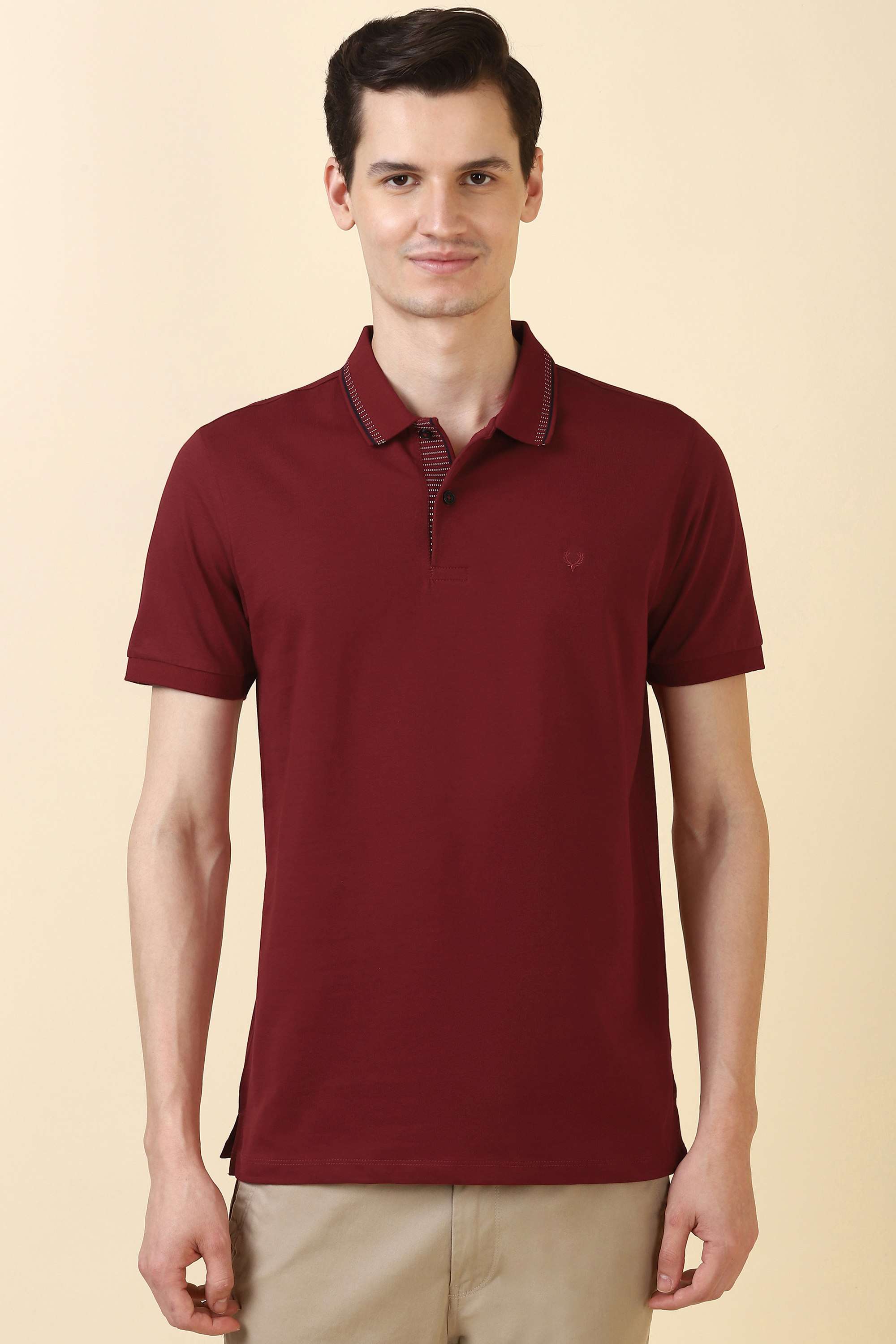 Solid-Cotton-Regular-Fit-Men-s-T-Shirt