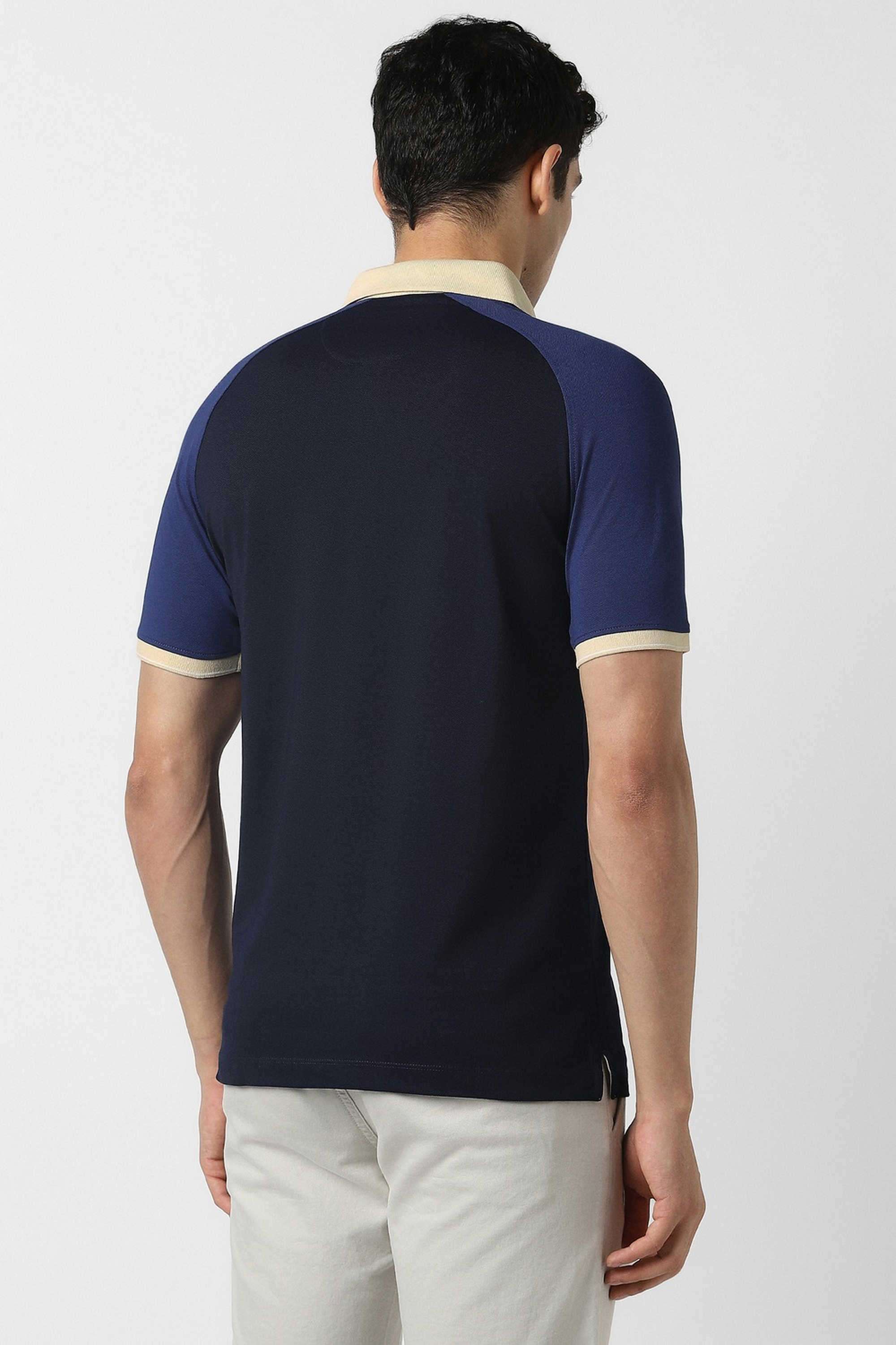 Color-Block-Poly-Cotton-Regular-Fit-Men-Polo-T-Shirt