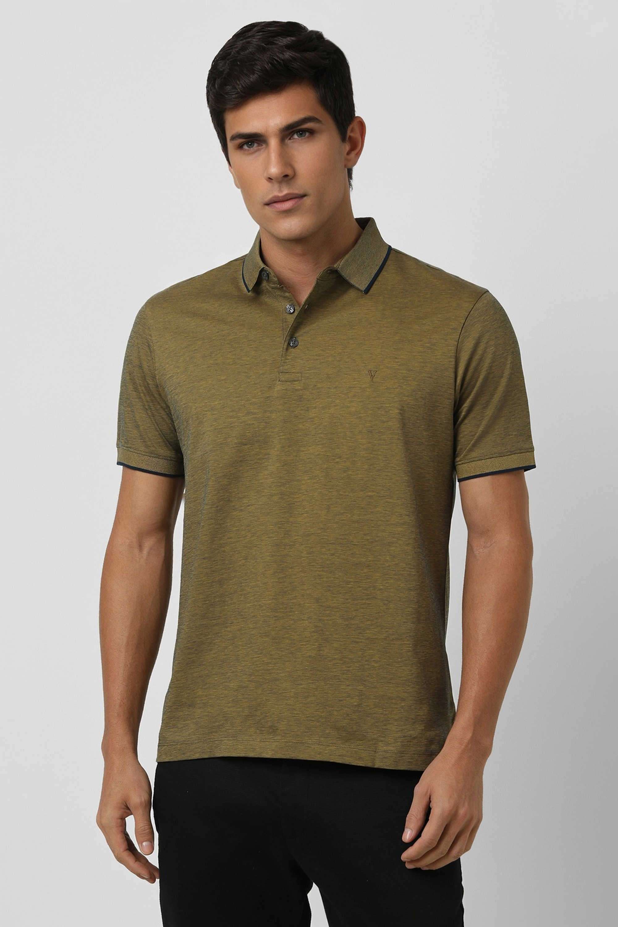 Solid-Cotton-Regular-Fit-Men-Polo-T-Shirt