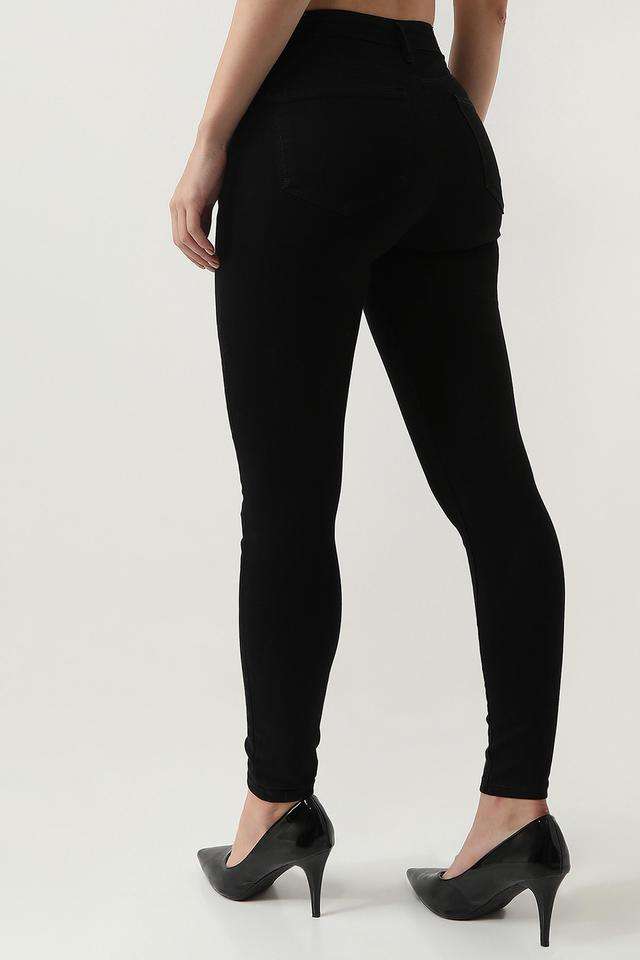 High-Rise-Blended-Fabric-Skinny-Fit-Women-s-Jeans
