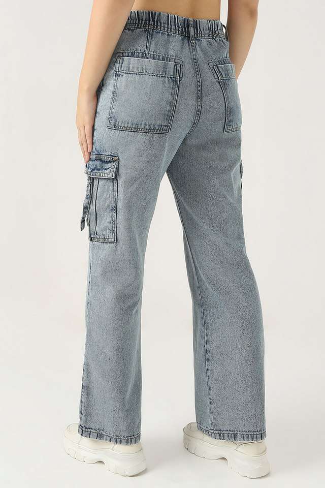 Solid-Relaxed-Fit-Cotton-Women-s-Casual-Wear-Trousers