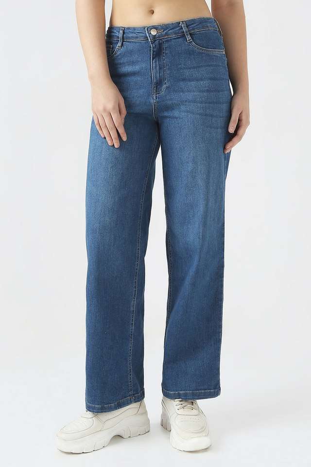 High-Rise-Blended-Fabric-Relaxed-Fit-Women-s-Jeans
