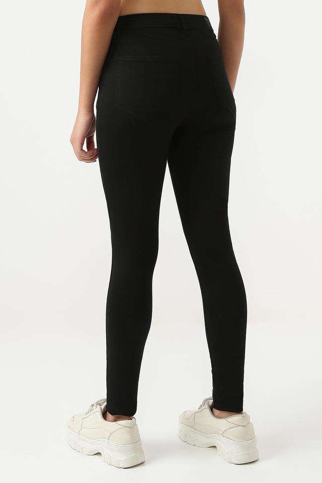 High-Rise-Blended-Fabric-Skinny-Fit-Women-s-Jeans