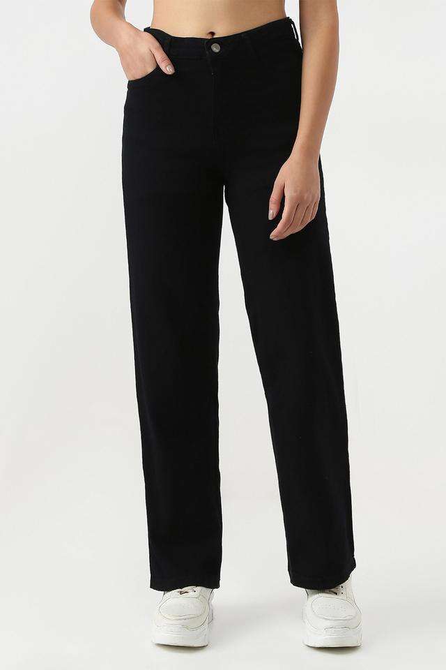High-Rise-Blended-Fabric-Relaxed-Fit-Women-s-Jeans