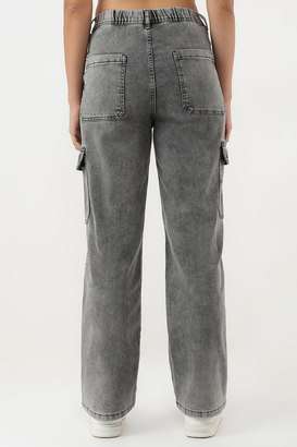 Solid-Blended-Fabric-Relaxed-Fit-Women-s-Trousers