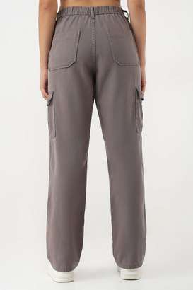 Solid-Blended-Fabric-Relaxed-Fit-Women-s-Trousers