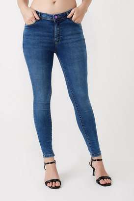 High-Rise-Blended-Fabric-Skinny-Fit-Women-s-Jeans