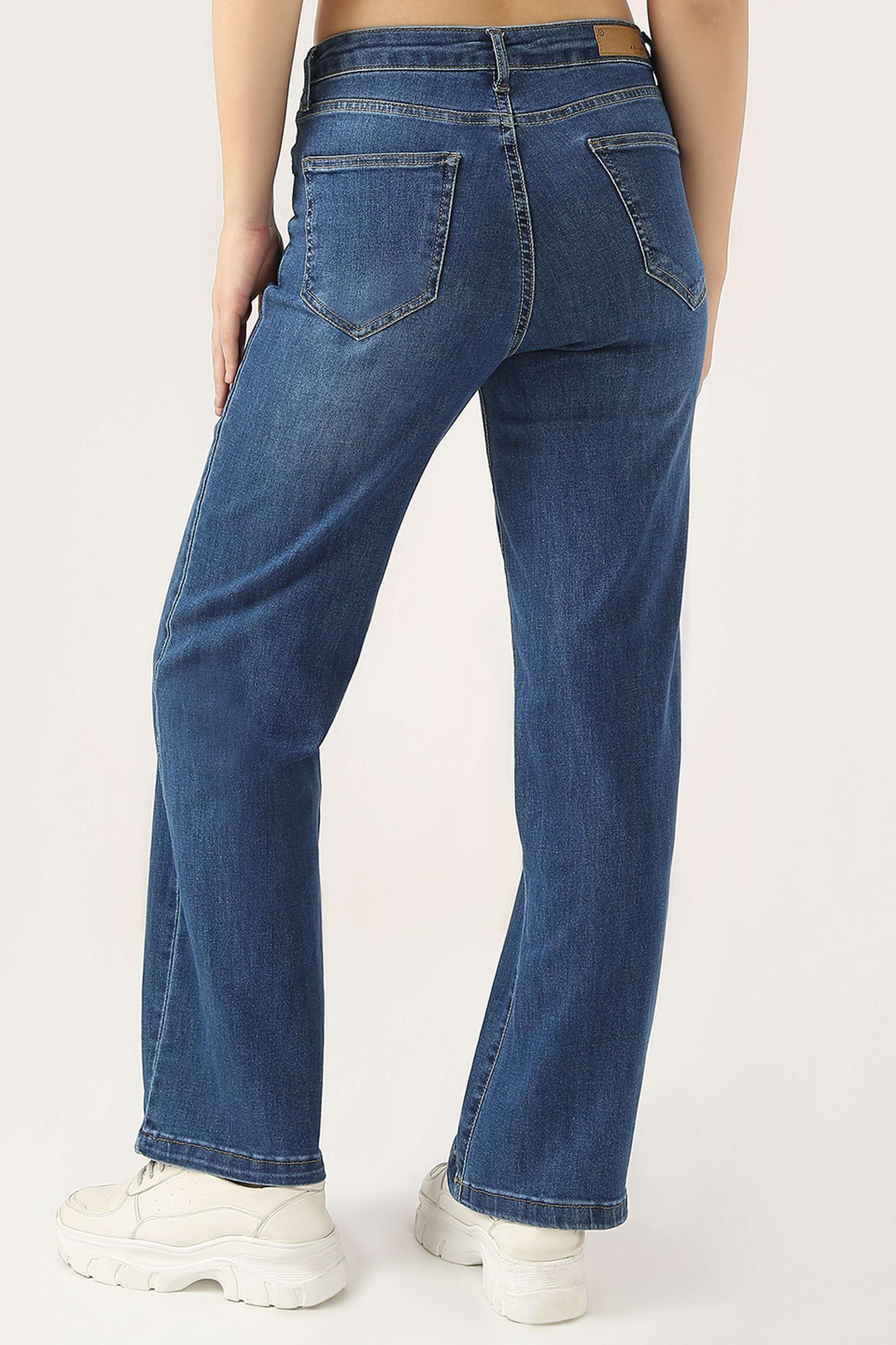High-Rise-Blended-Fabric-Relaxed-Fit-Women-s-Jeans