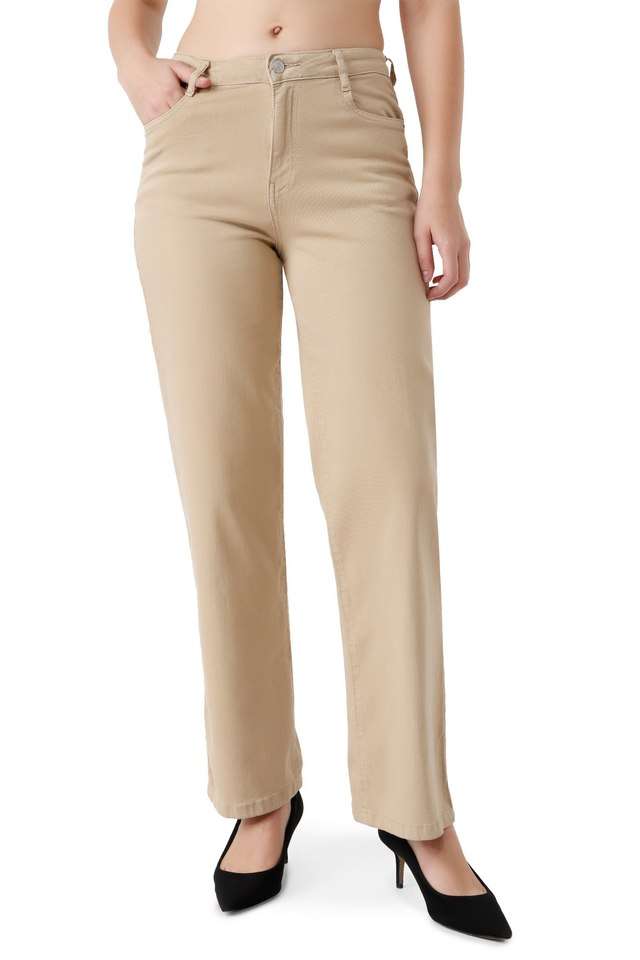 High-Rise-Blended-Fabric-Relaxed-Fit-Women-s-Jeans