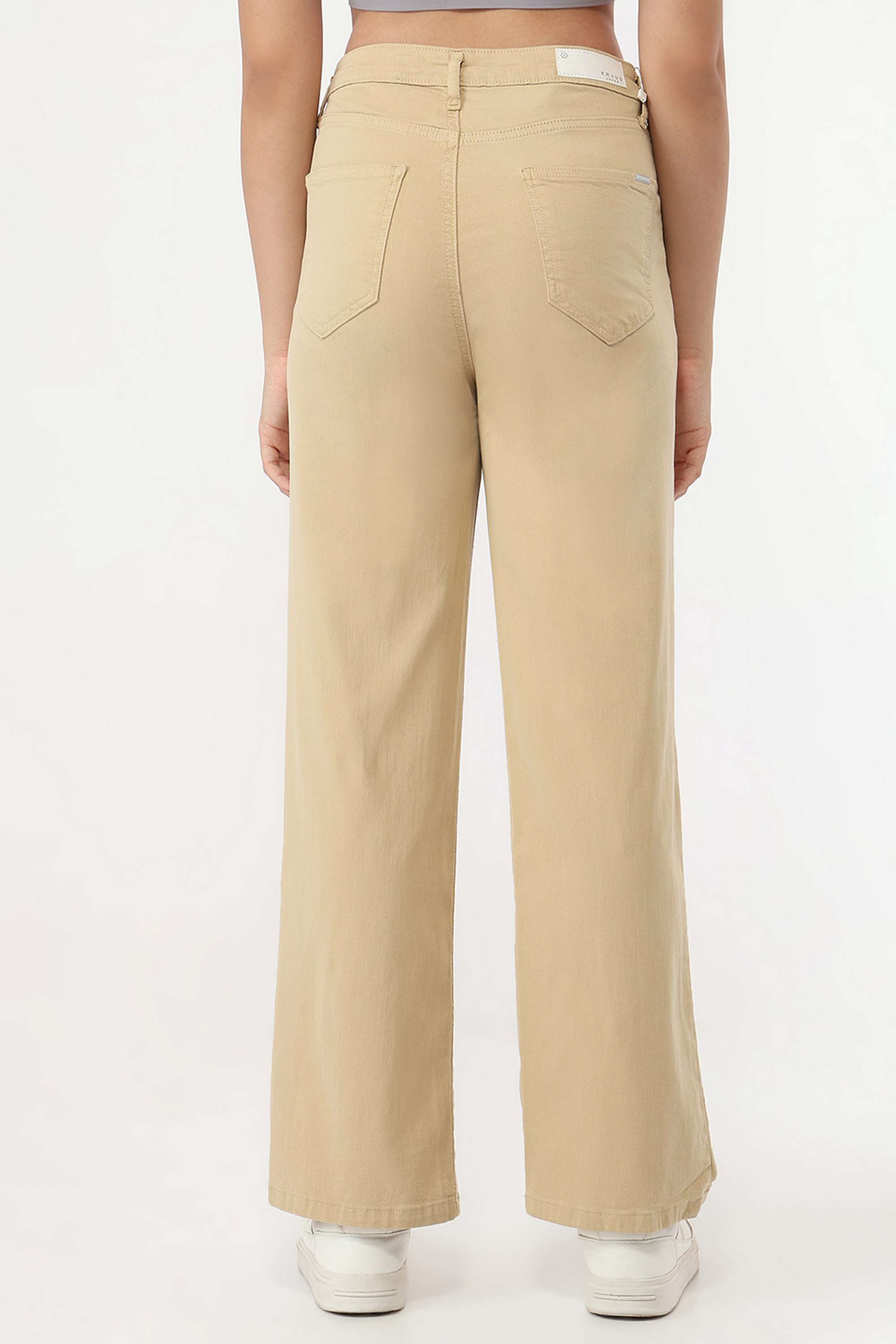 High-Rise-Blended-Fabric-Straight-Fit-Women-s-Jeans