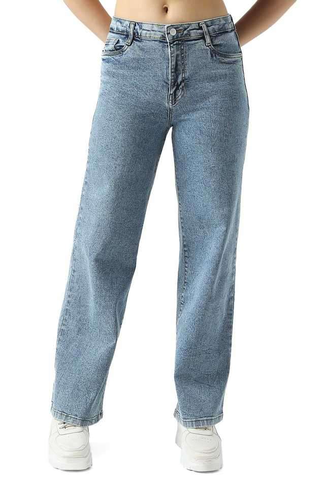 High-Rise-Blended-Fabric-Relaxed-Fit-Women-s-Jeans