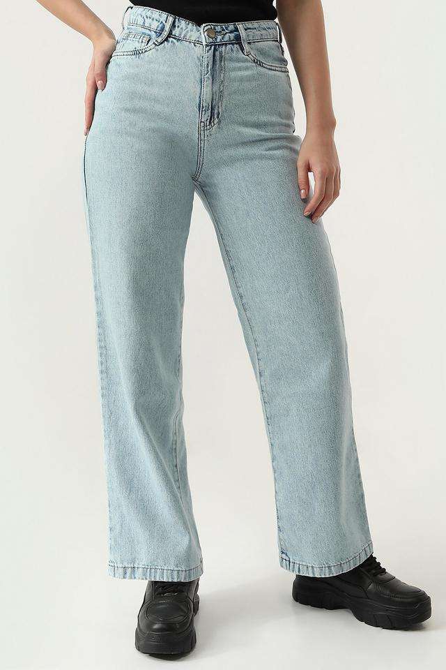 High-Rise-Blended-Fabric-Relaxed-Fit-Women-s-Jeans