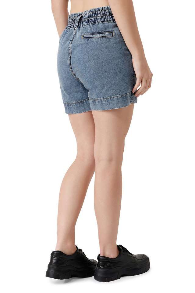 Slim-Fit-Above-Knee-Cotton-Women-s-Casual-Wear-Shorts