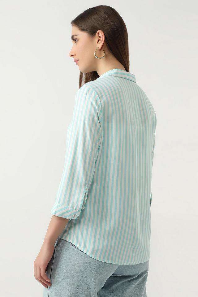 Stripes-Rayon-Slim-Fit-Women-s-Shirt