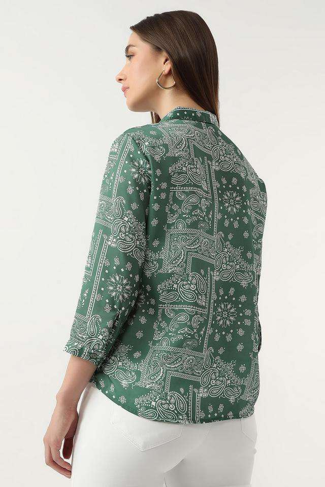 Printed-Polyester-Slim-Fit-Women-s-Shirt