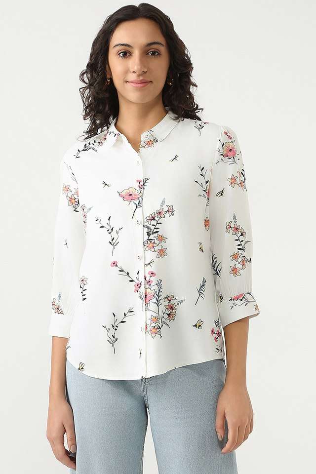 Floral-Rayon-Women-s-Casual-Wear-Shirt