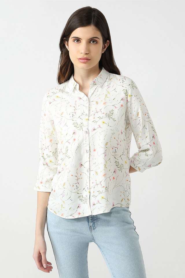 Floral-Rayon-Women-s-Casual-Wear-Shirt