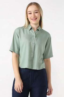 Solid-Modal-Slim-Fit-Women-s-Shirt