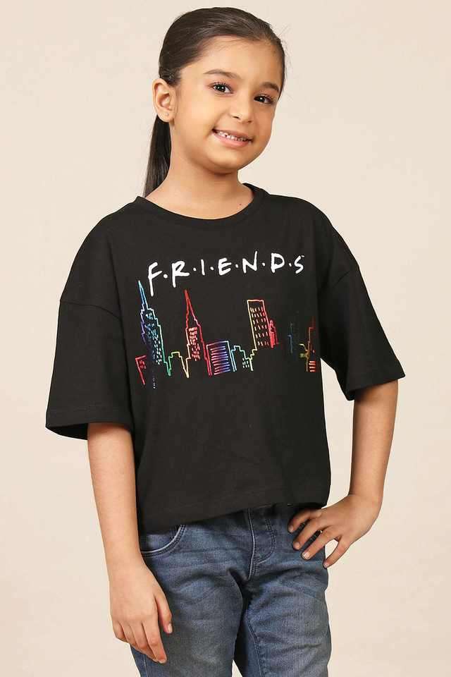 Graphic-Print-Cotton-Round-Neck-Girls-T-Shirt